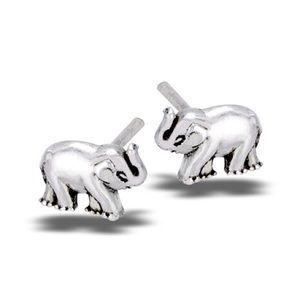 🐘Sterling Silver Baby Elephant Stud Earrings